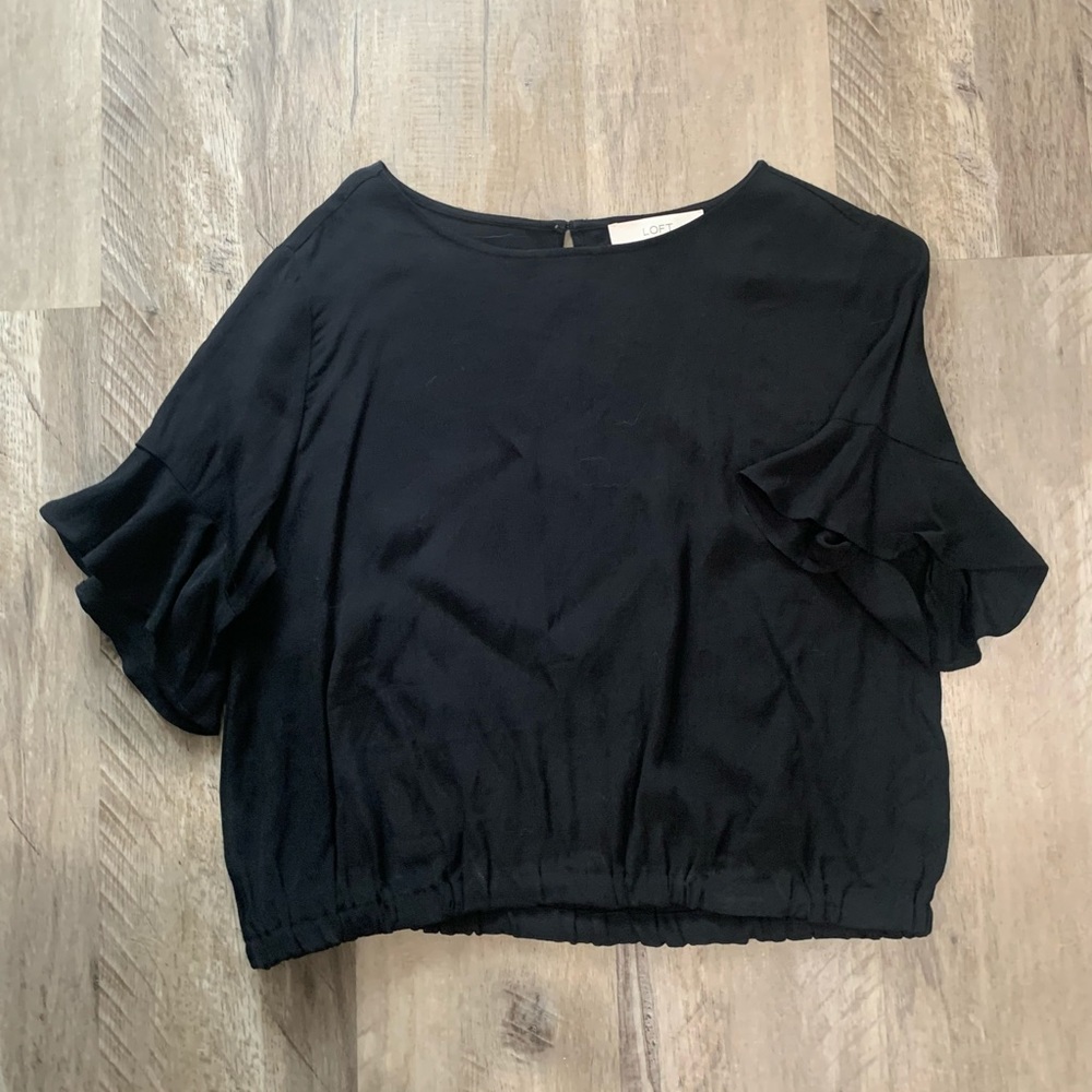 The Loft Ruffle Sleeve Dress Top